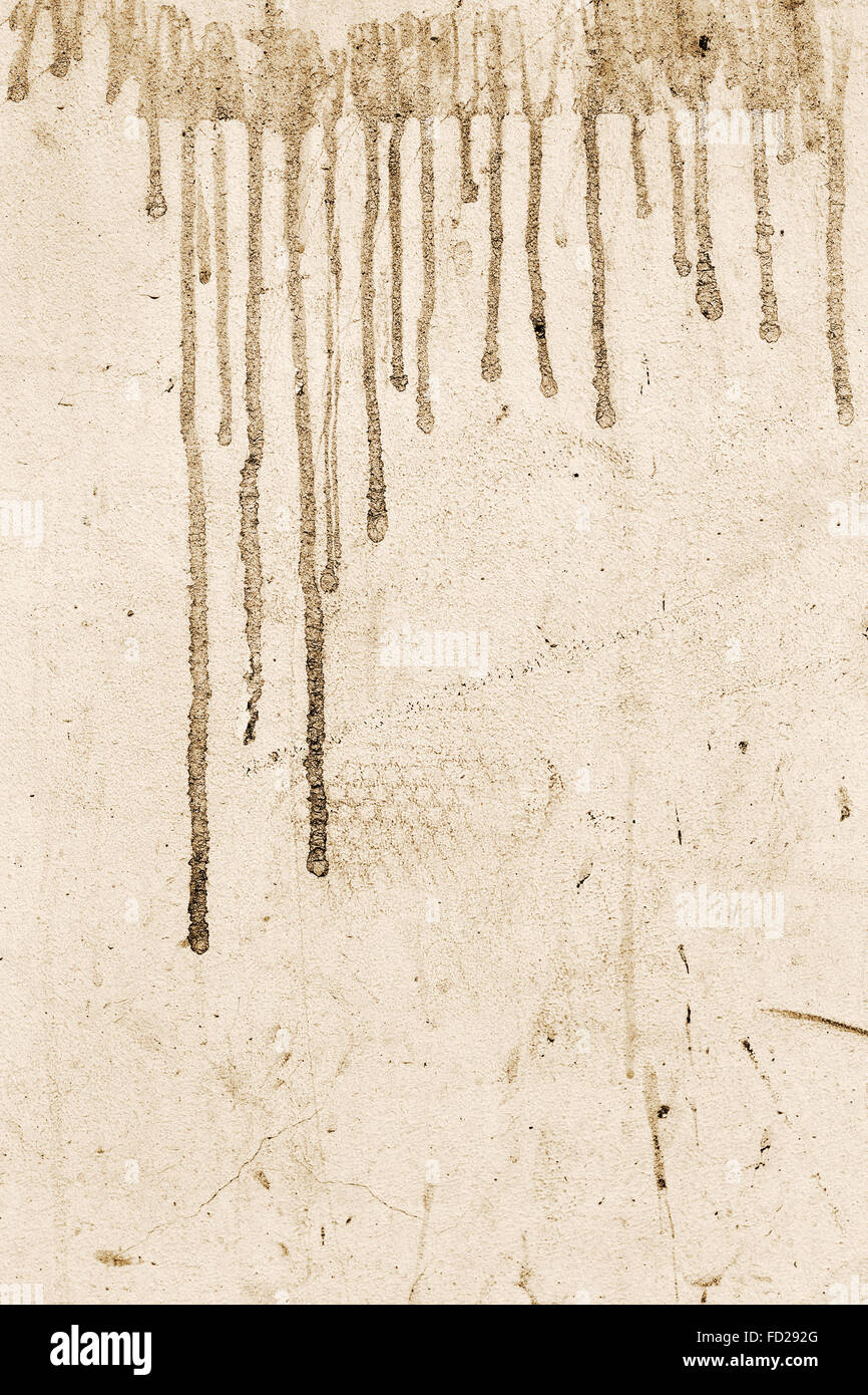 Abstract concrete, weathered with cracks and scratches, sepia. Landscape style. Grungy Concrete Surface. Great background Stock Photo