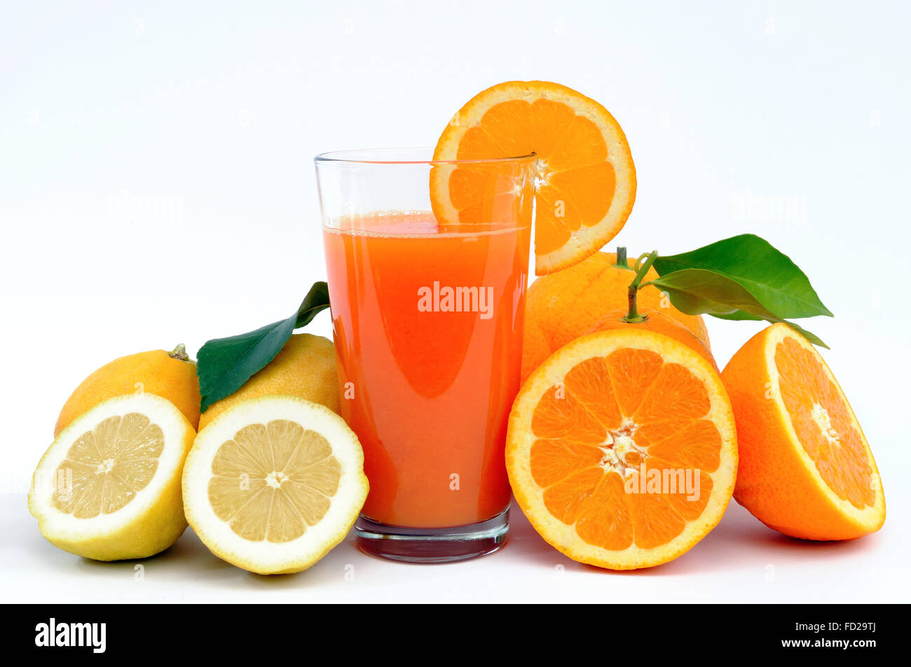 Juice Of Oranges And Lemons Produced In An Organic Photographed On juice-of-oranges-and-lemons-produced-in-an-organic-photographed-on