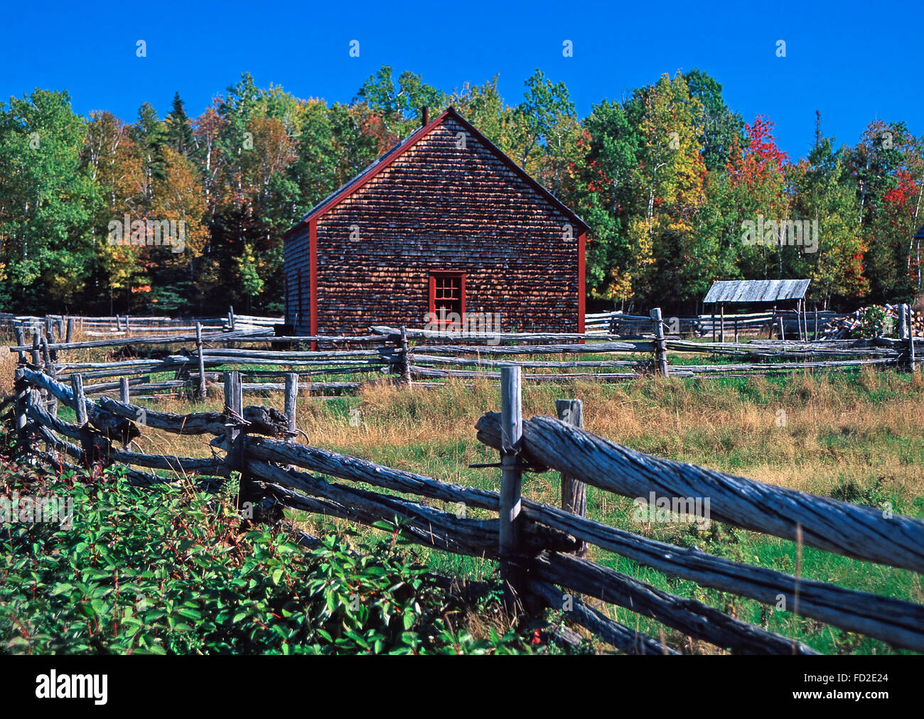Acadian Historical Village,Caraquet,New Brunswick Stock Photo