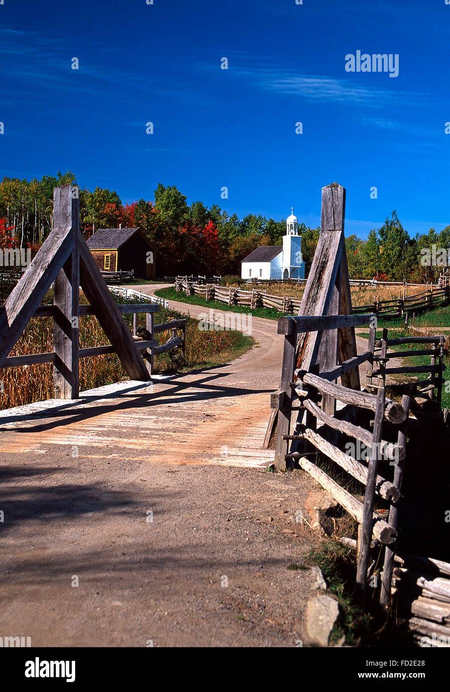 Historical acadian village new brunswick hires stock photography and