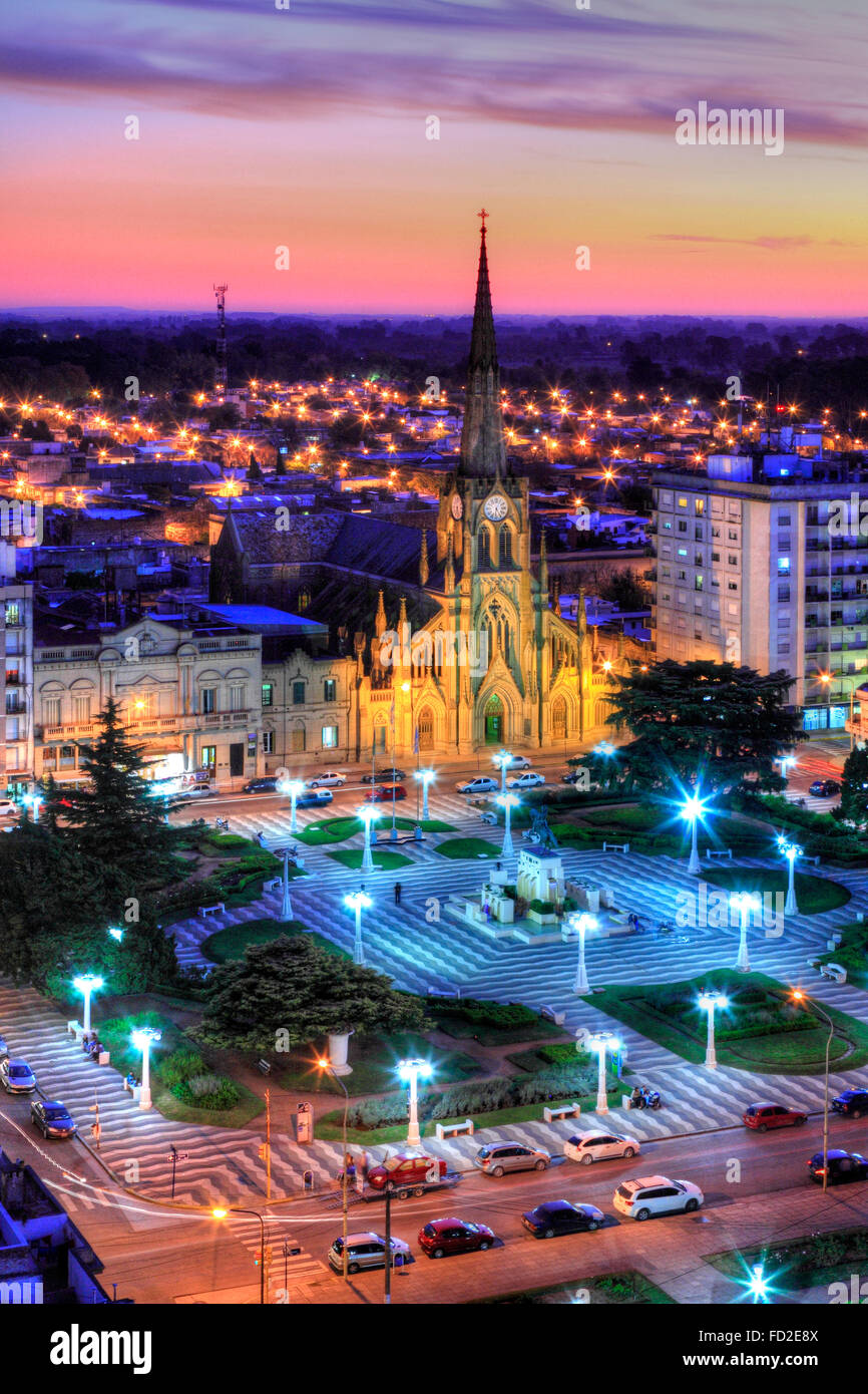 Cathedral 'Nuestra Señora del rosario', Azul, Buenos Aires, Argentina. Stock Photo