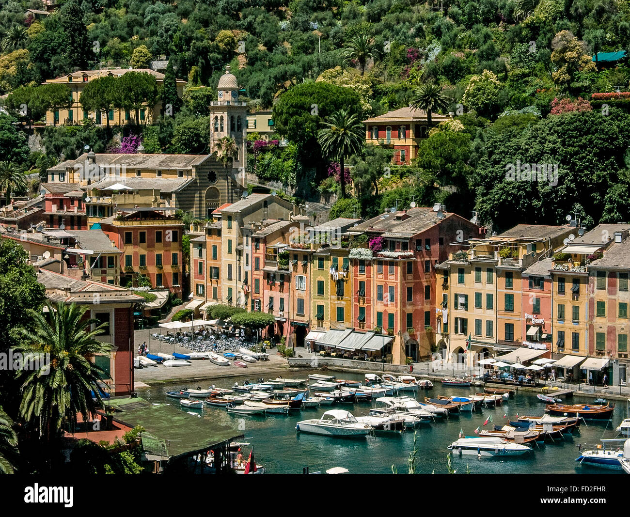 Italy Liguria Portofino view Stock Photo