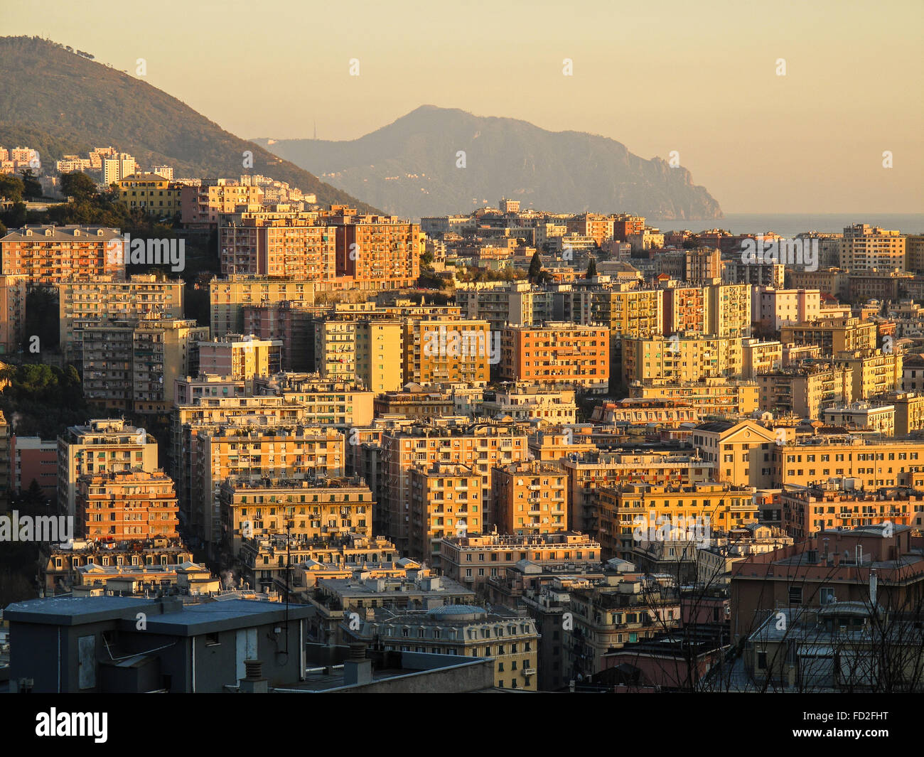 Itlay Liguria Genoa val Bisagno Stock Photo
