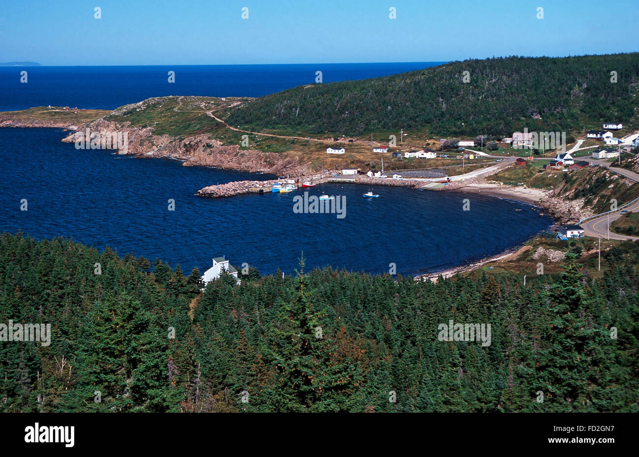 White Point harbor,Cape Breton Highlands National Park,Nova Scotia Stock Photo