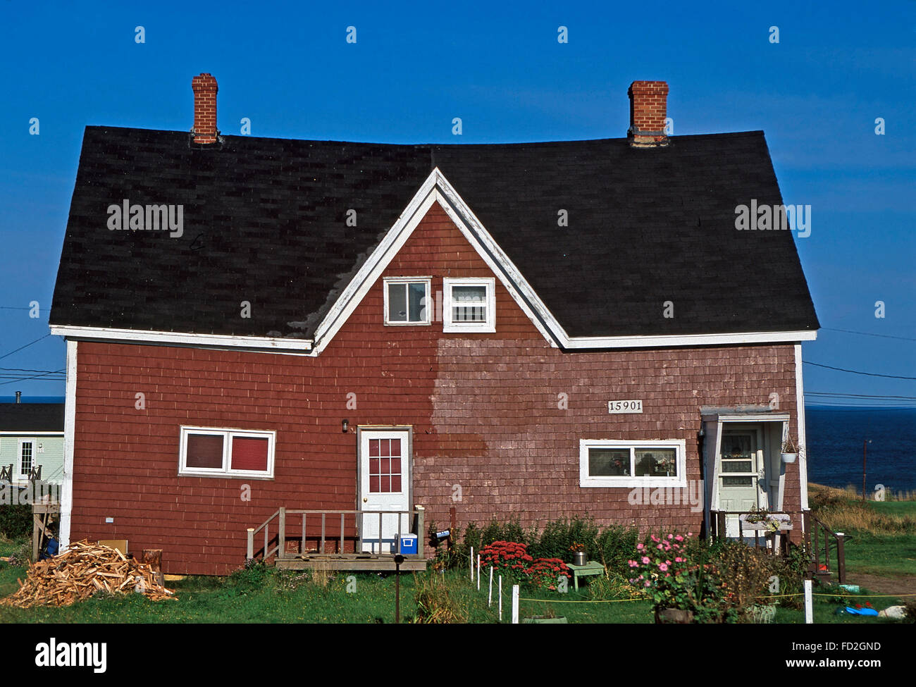 An Acadian style home in Cape Breton,Nova Scotia Stock Photo Alamy