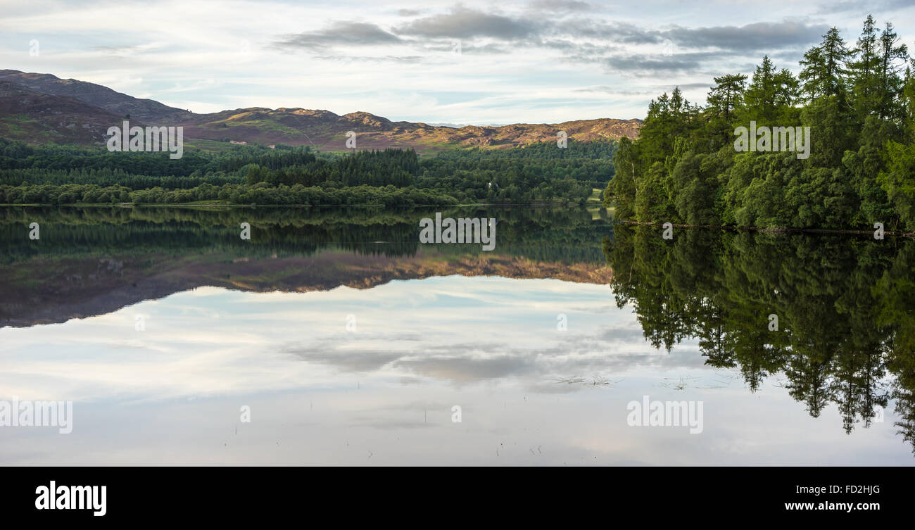 Reflections in Loch Alvie Stock Photo
