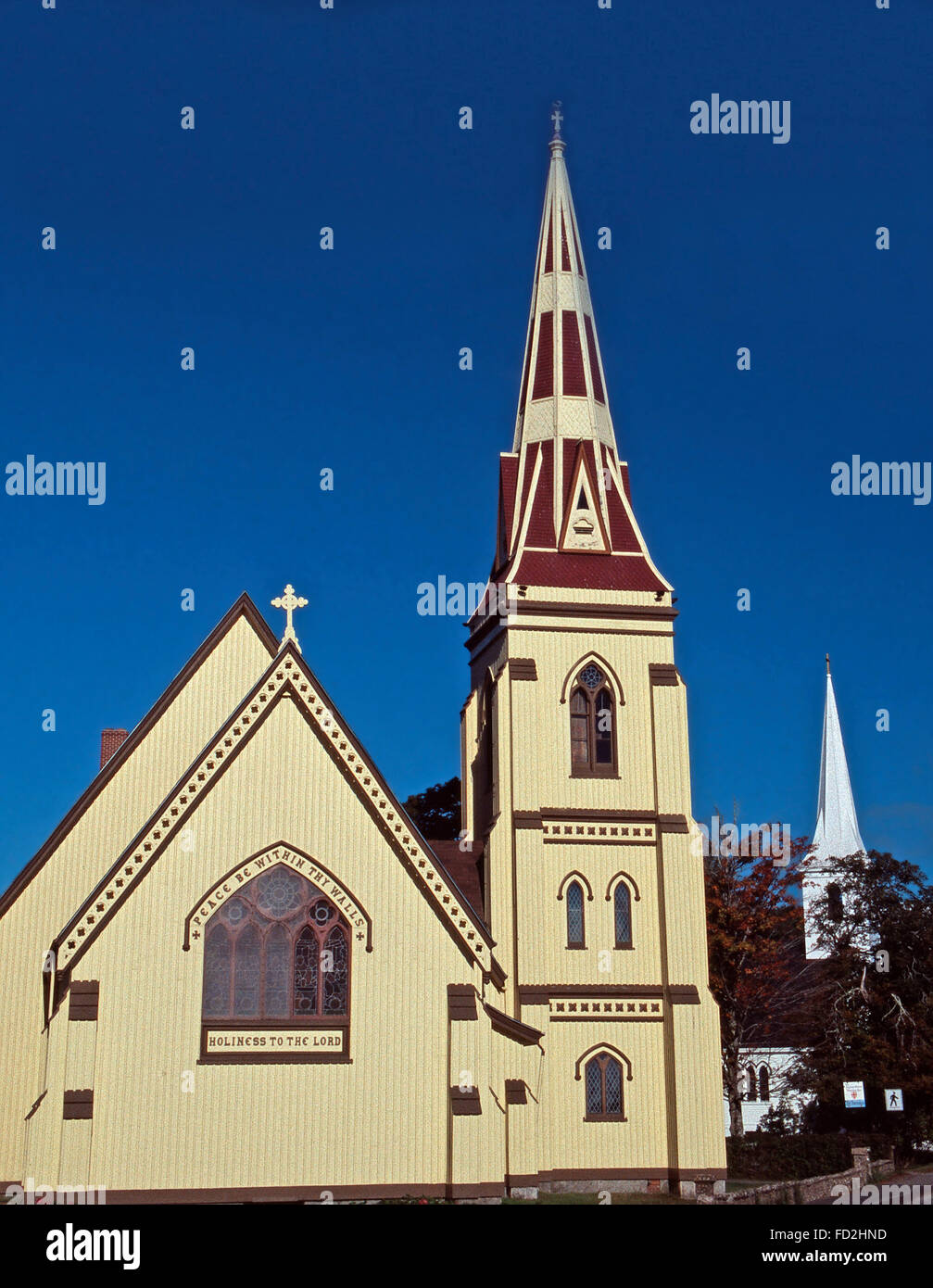 The Three Churches,Mahone Bay,Nova Scotia Stock Photo Alamy