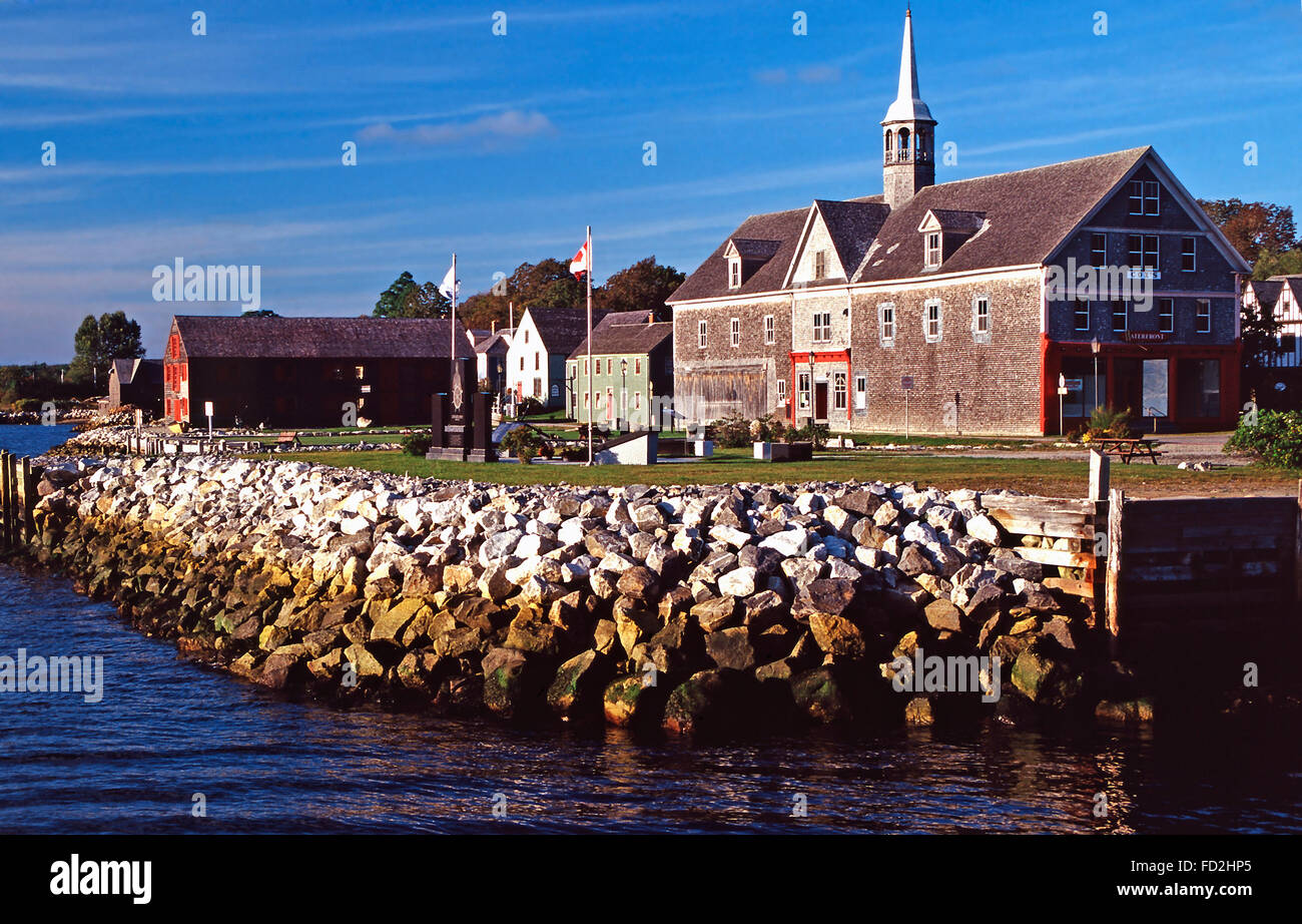 Muir-Cox Shipbuilding Interpretive Center on historic Dock Street,Shelburne,Nova Scotia Stock Photo