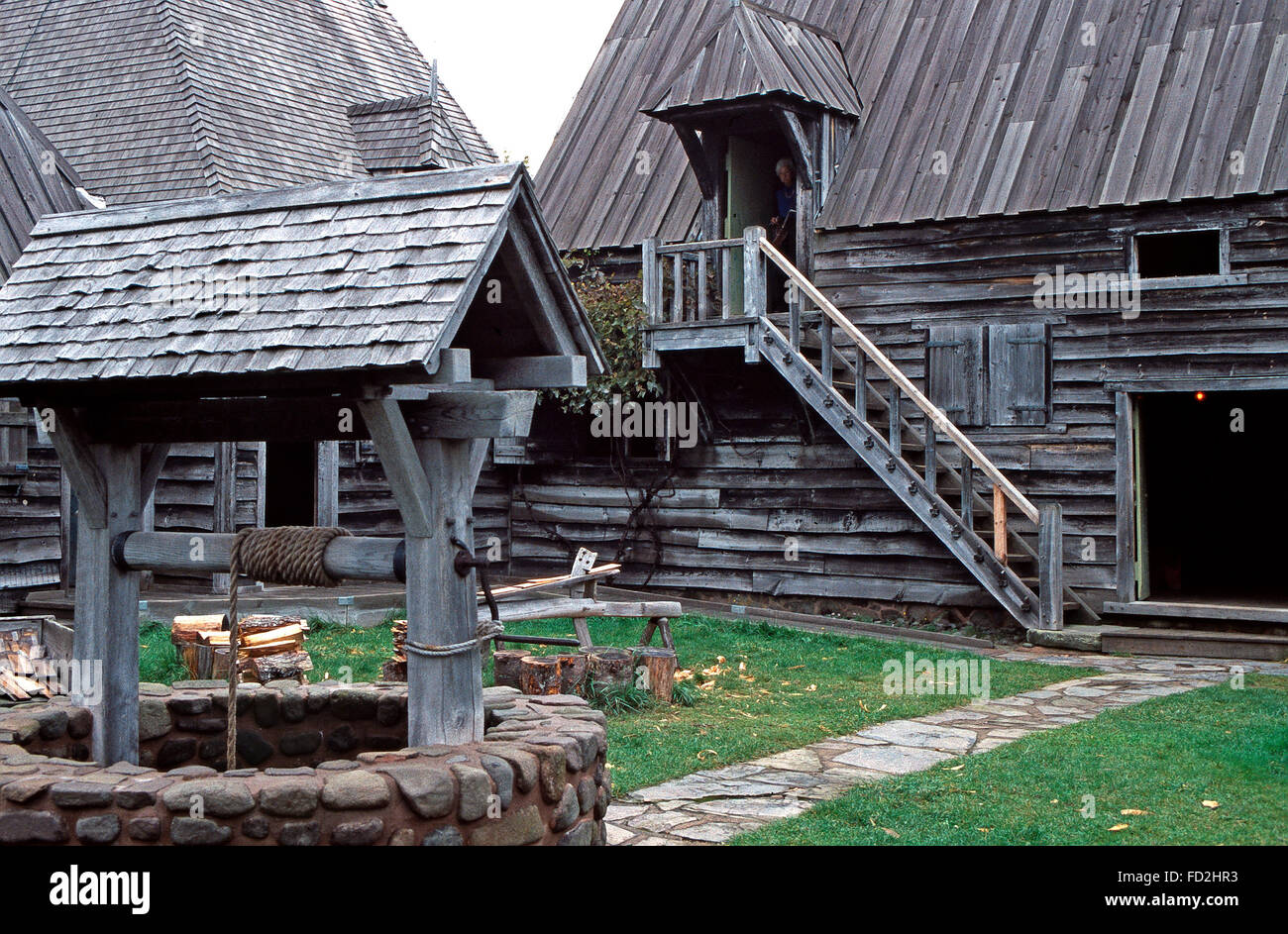 The Habitation,Port Royal National Historic Site,Nova Scotia Stock Photo