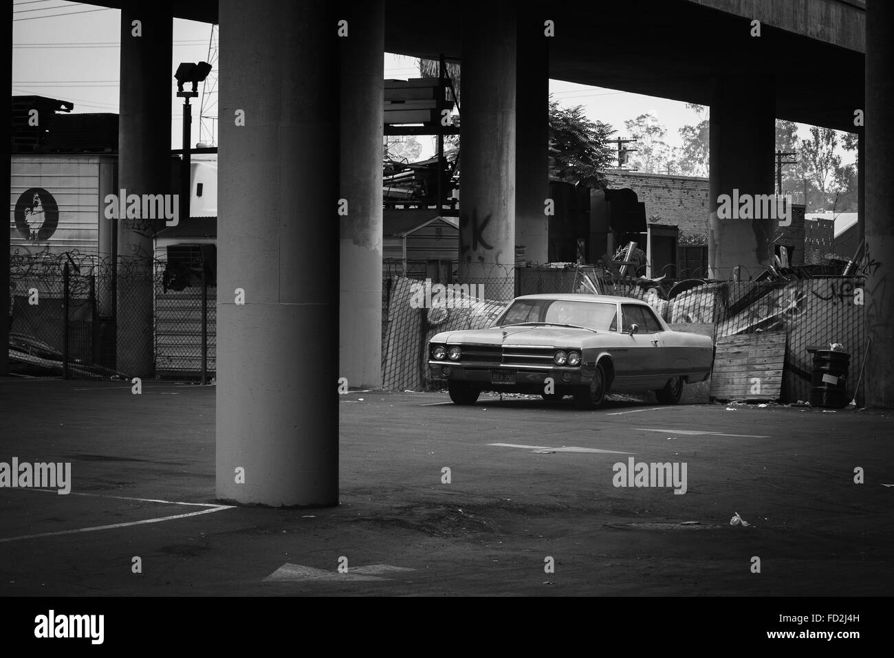 Empty parking lot Los Angeles California United States Stock Photo - Alamy