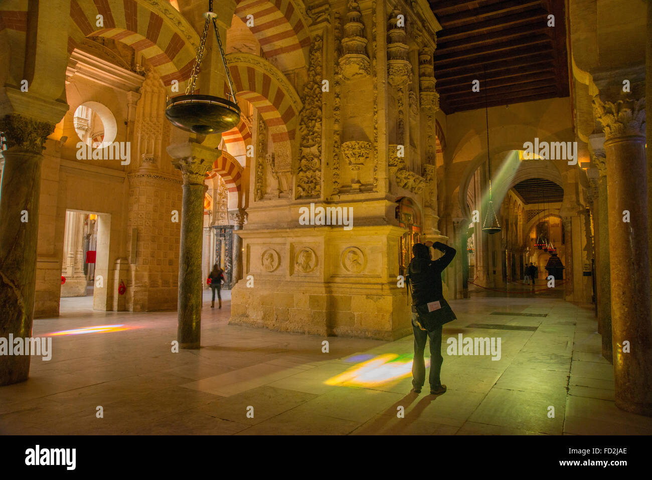 Mosque-Cathedral, indoor view. Cordoba, Spain. Stock Photo