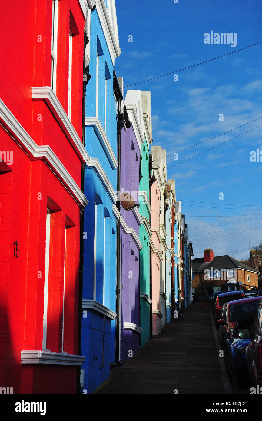 Terrace houses uk painted victorian hires stock photography and images