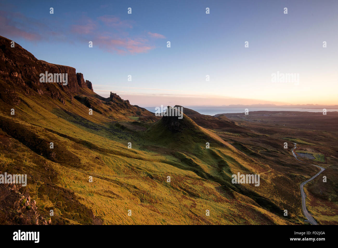 Winter morning at the Quiraing, Isle of Skye Scotland UK Stock Photo ...