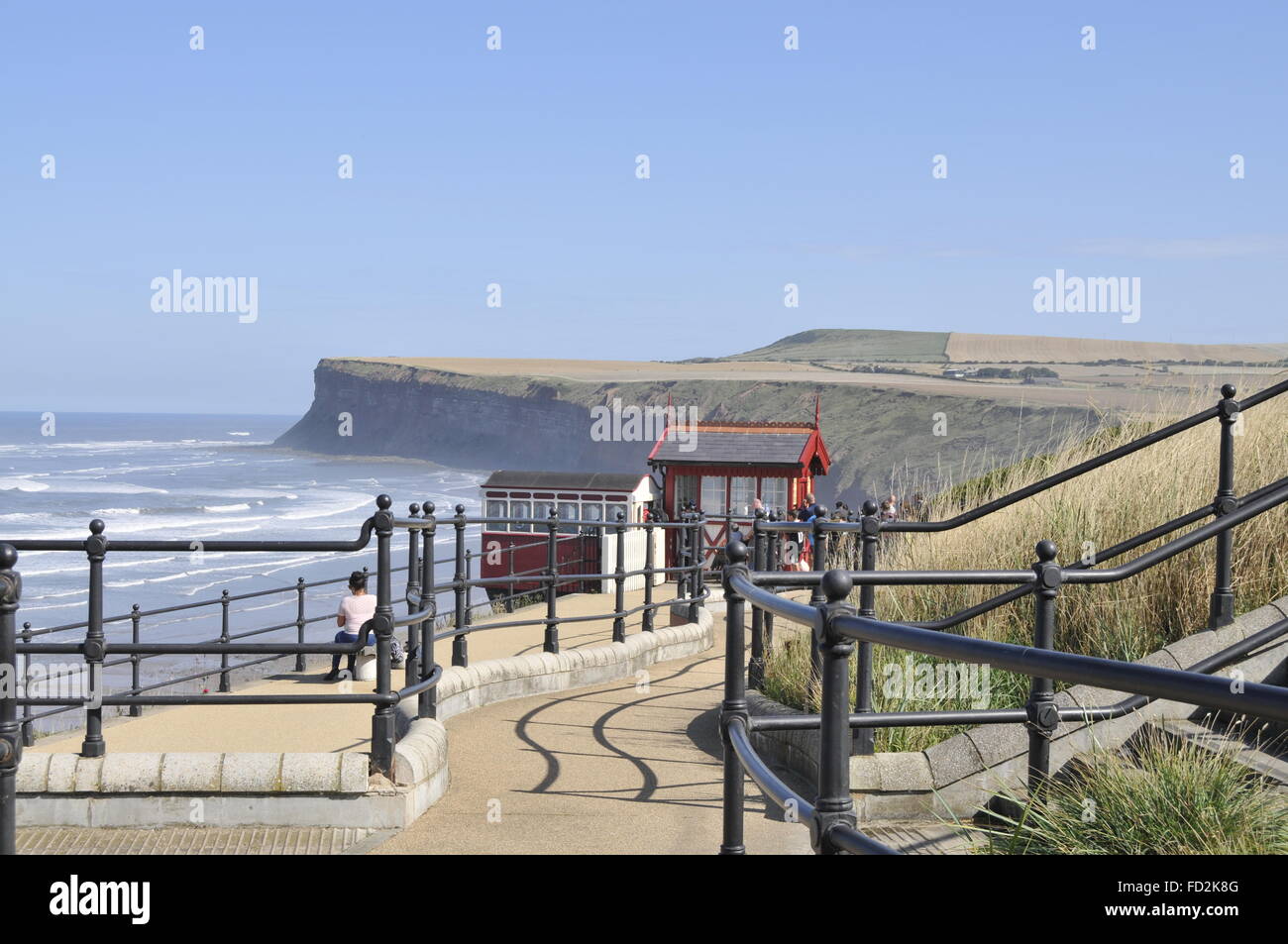 Hunt Cliff, Salburn-by-the-sea. Stock Photo