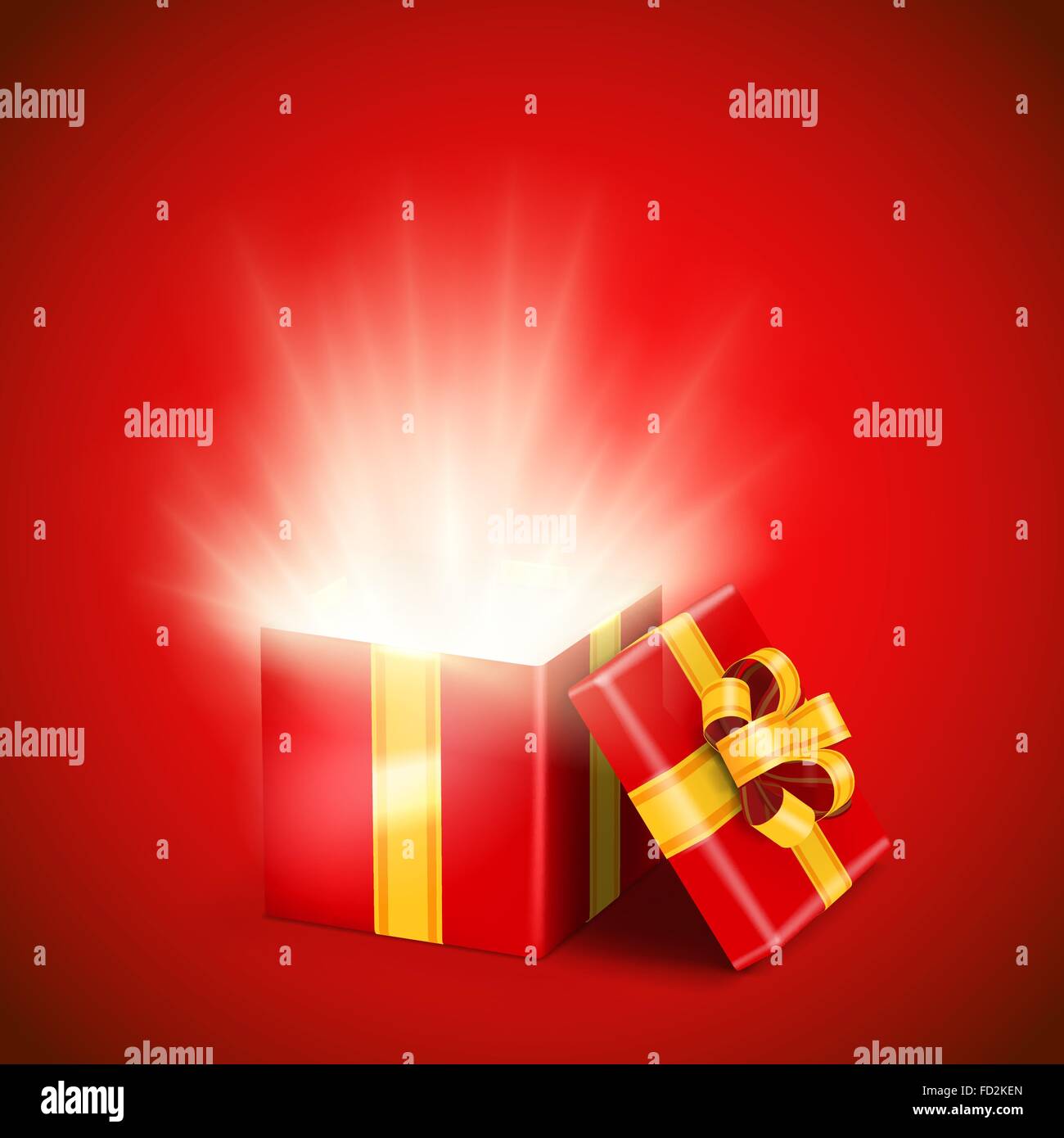 Opened gift box Stock Vector Image & Art - Alamy