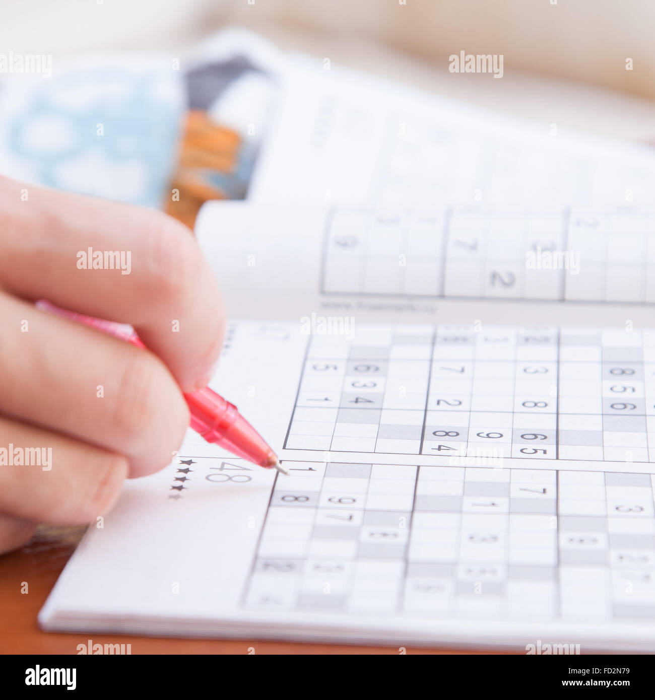 Crossword puzzle close up Stock Photo Alamy Crossword puzzle close up Stock Photo Alamy