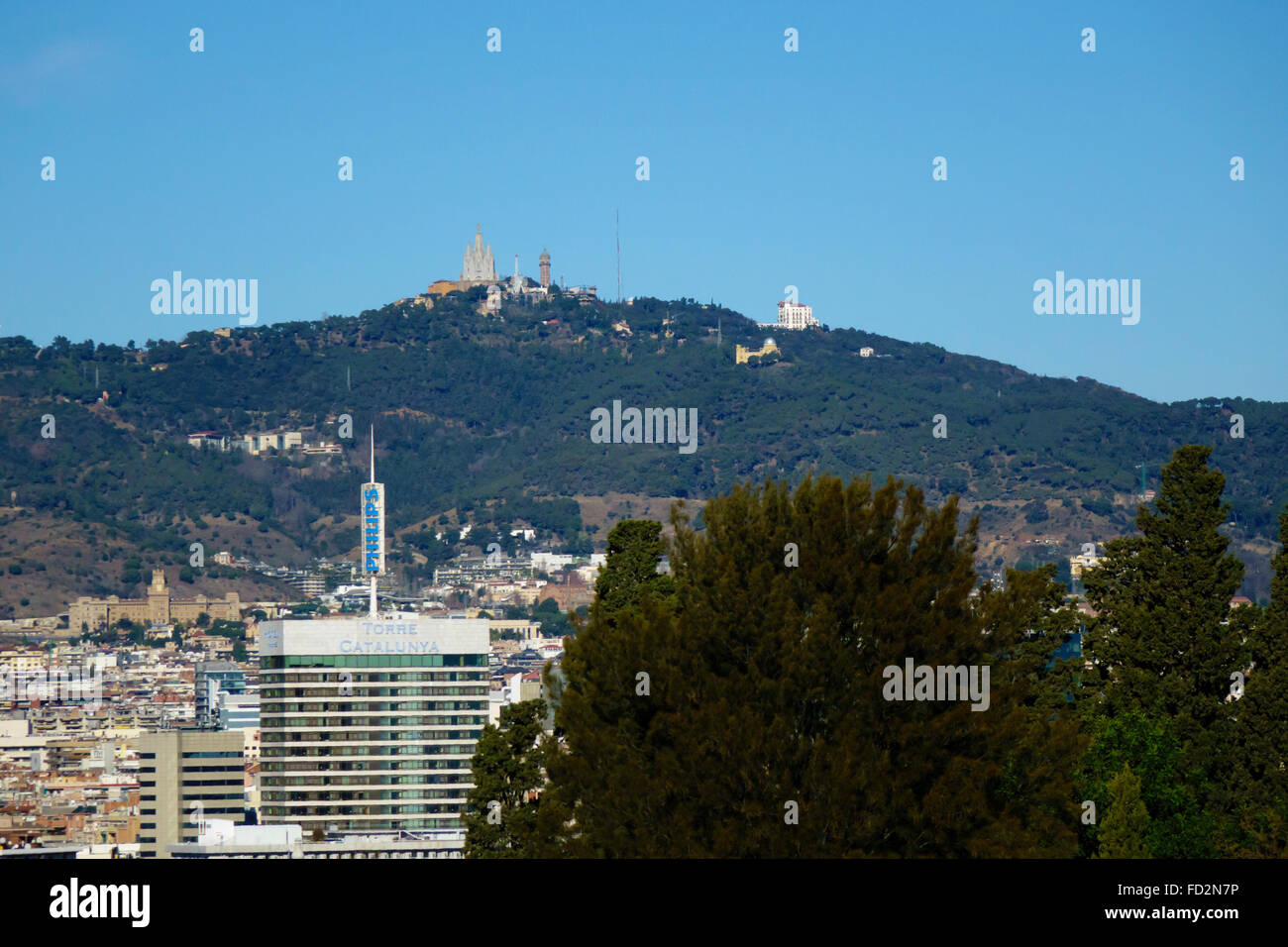 Barcelona City View Stock Photo - Alamy