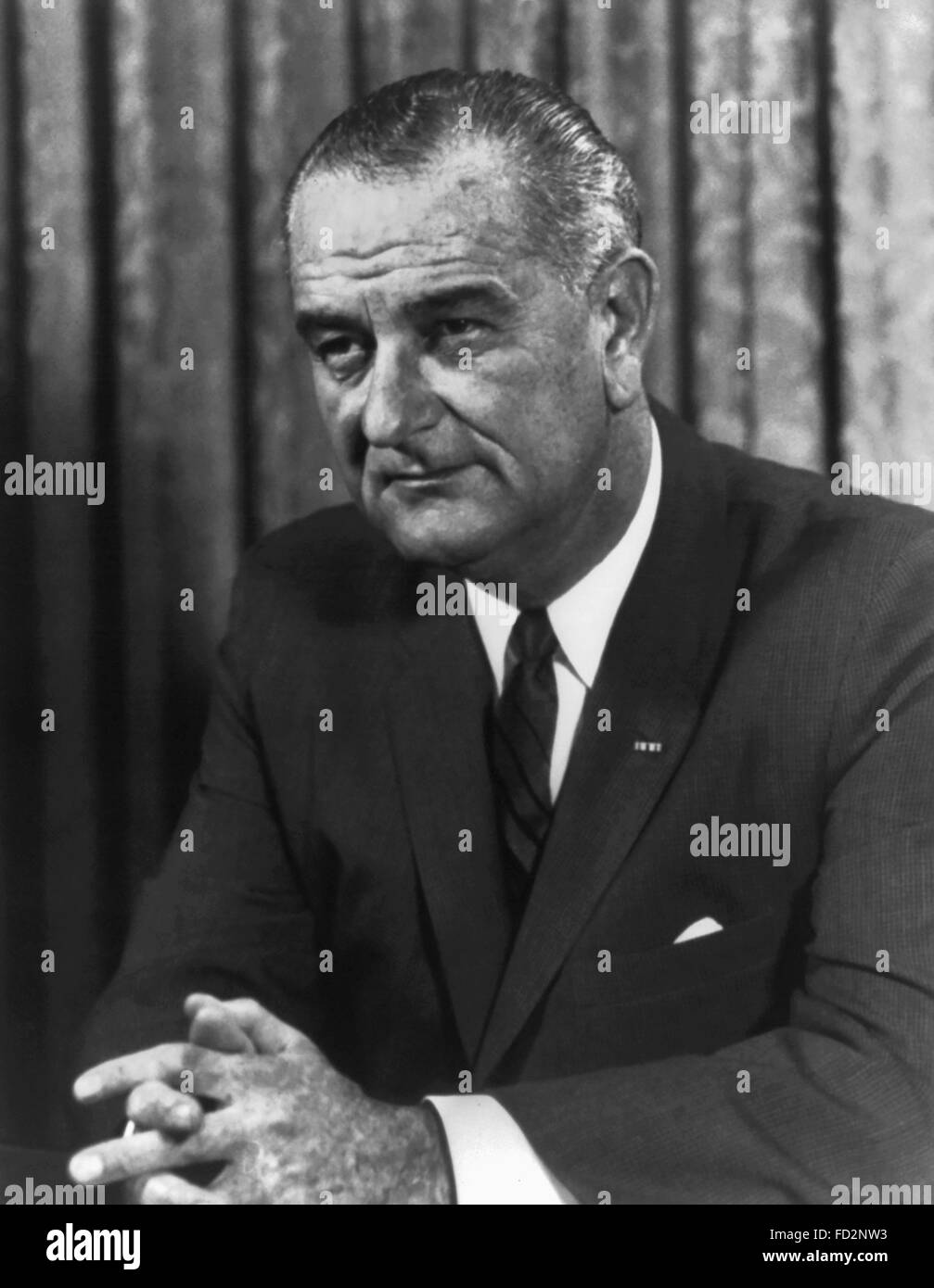 Lyndon B. Johnson, 36th President of the USA, June 1964 Stock Photo