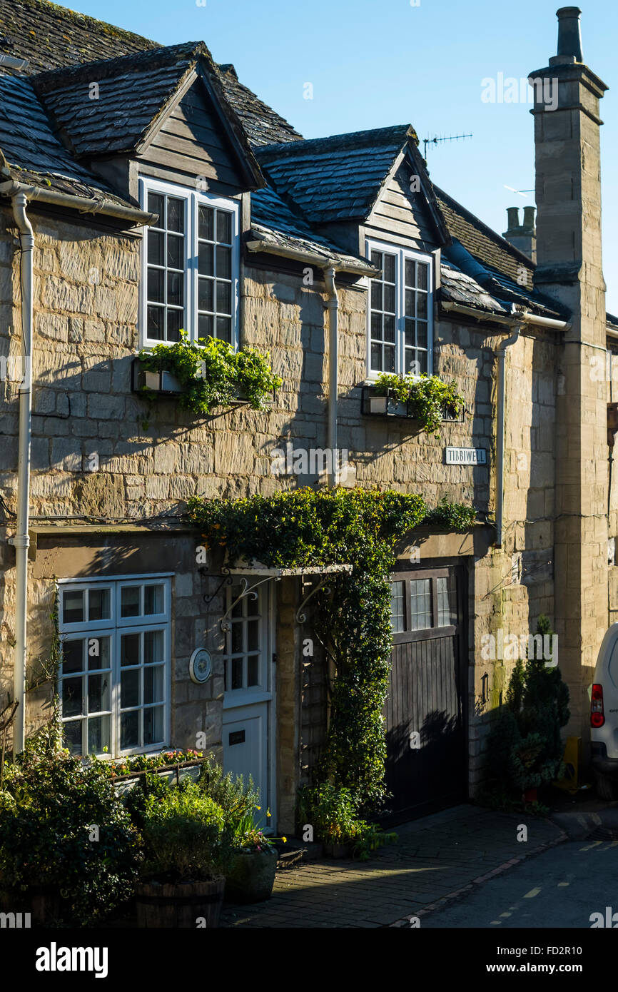 Painswick village in the Cotswolds Gloucestershire England UK Stock