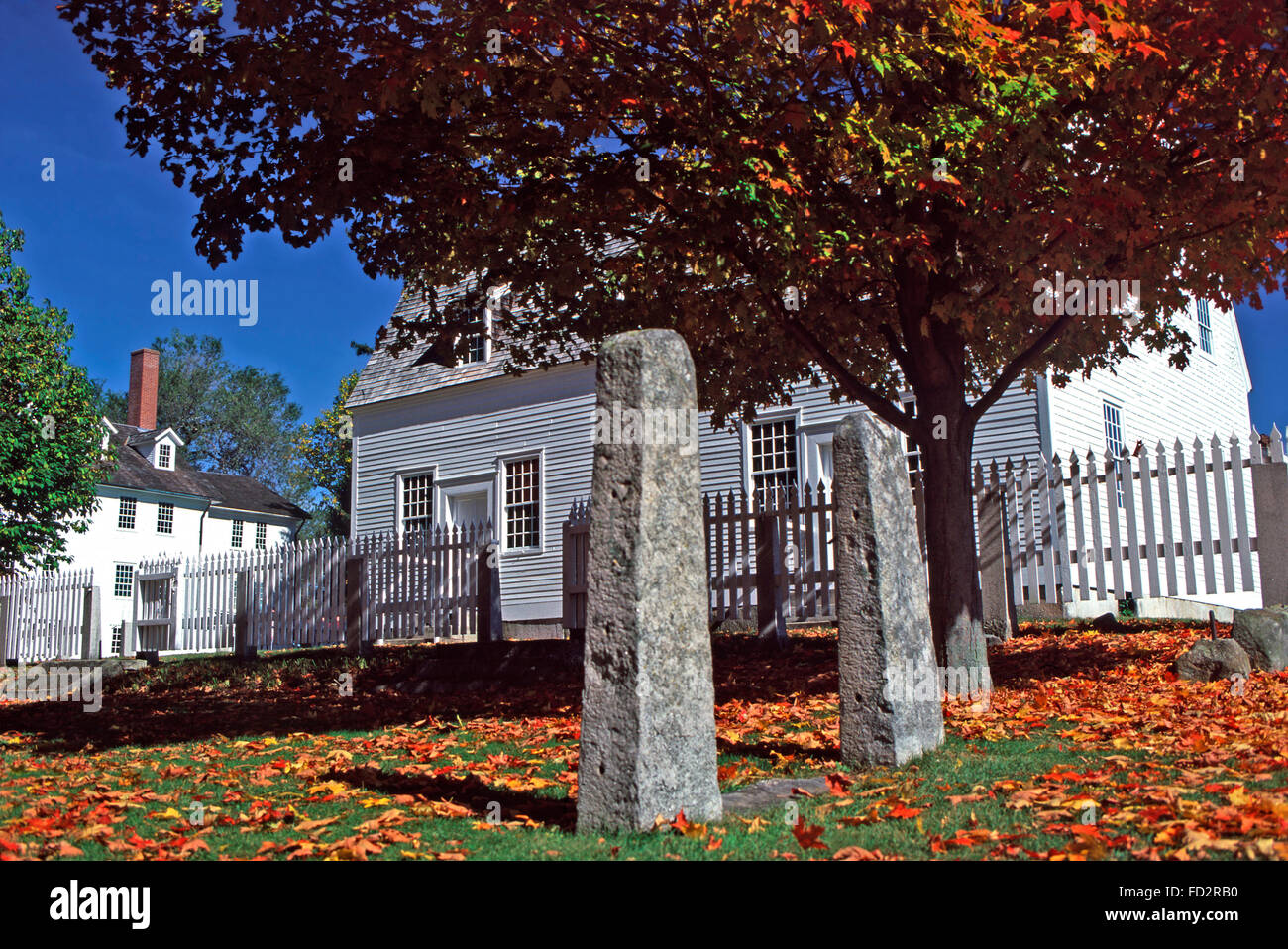 Meeting House, Canterberry Shaker Village,New Hampshire Stock Photo