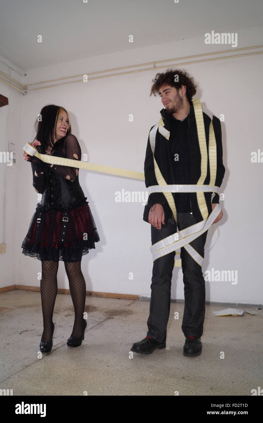 Couple tied love hi-res stock photography and images - Alamy