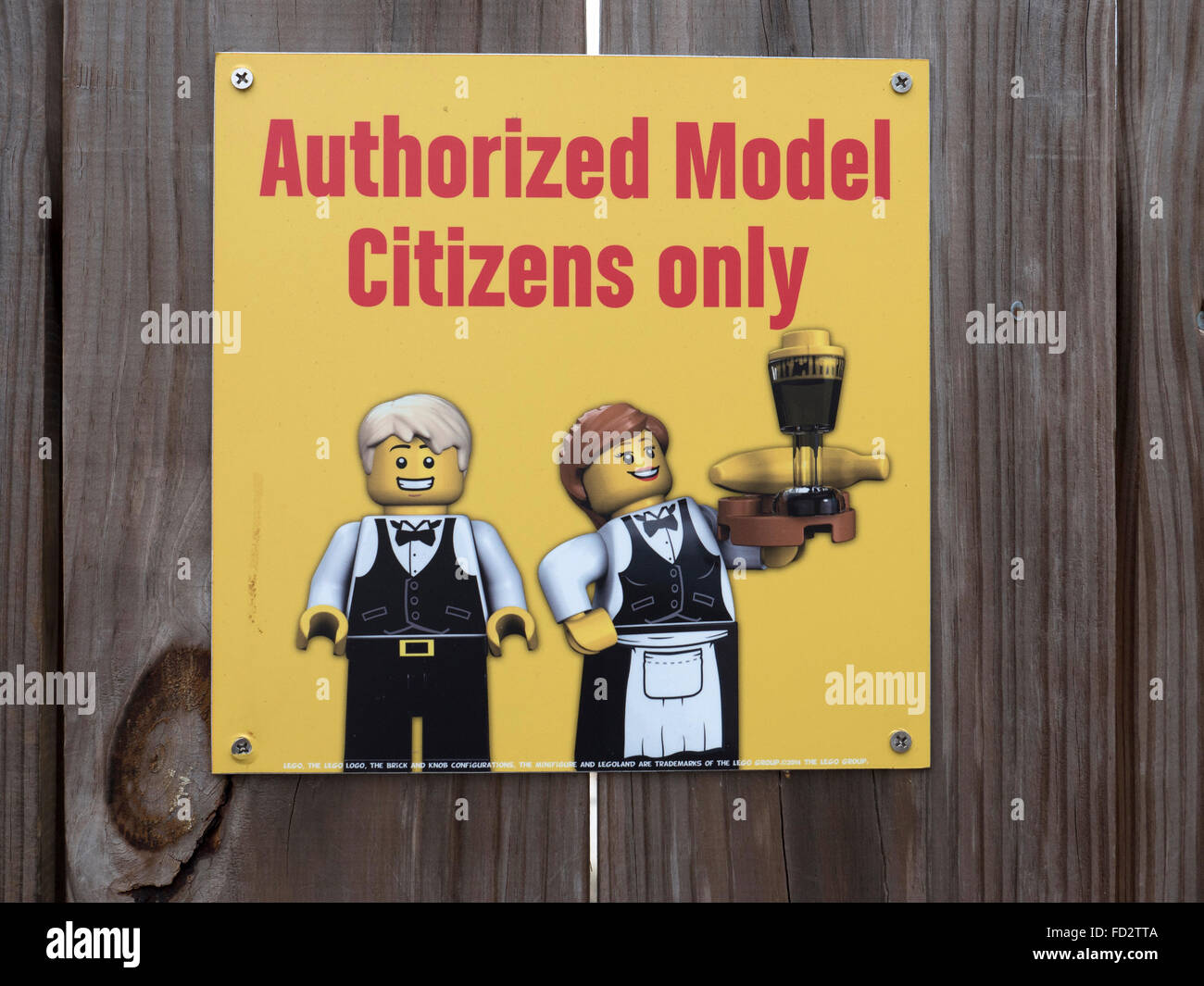 Lego Sign Advertising At Legoland Florida Stock Photo Alamy