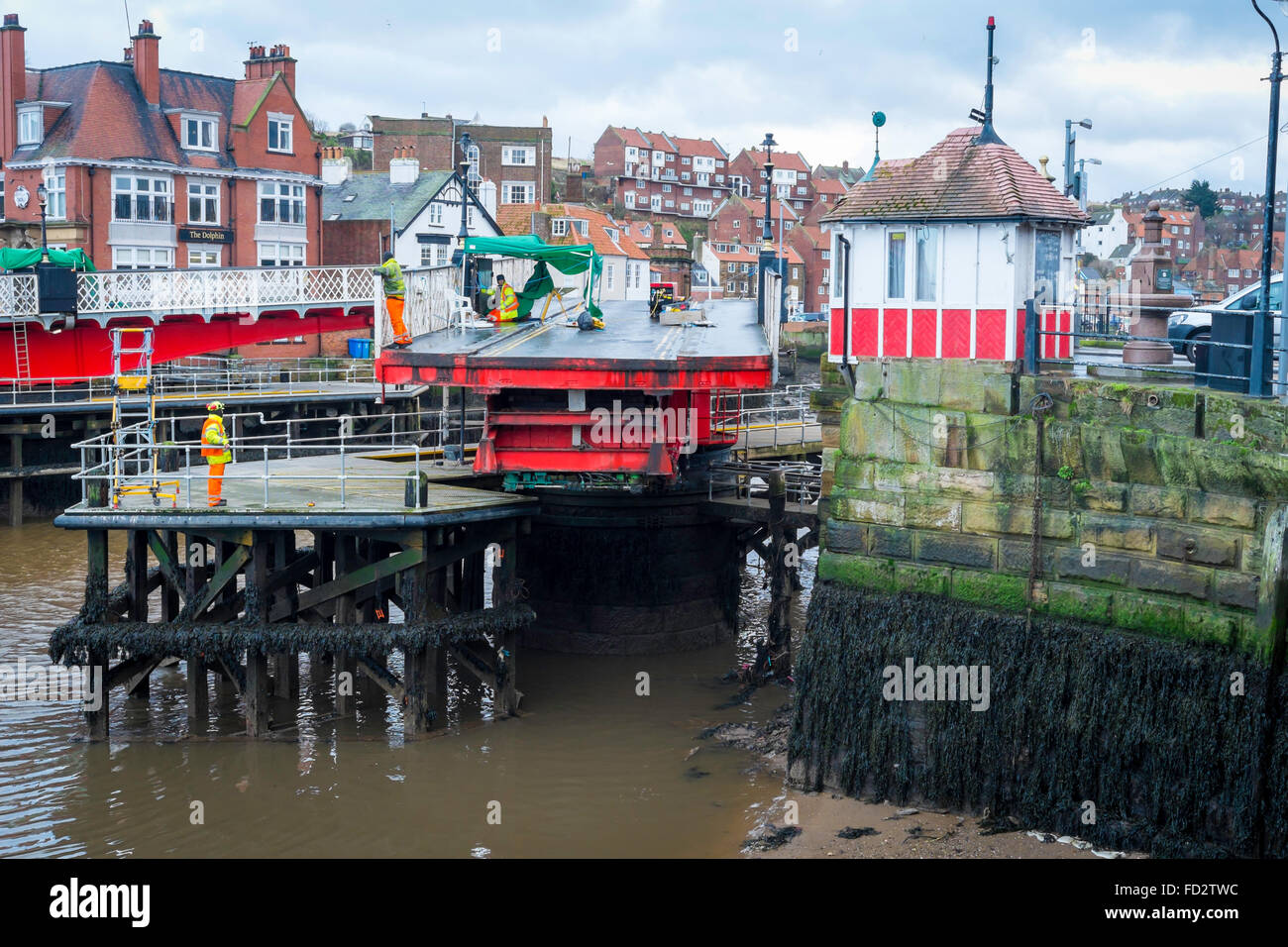 Whitby swing bridge closed to traffic while repairs to the deck and