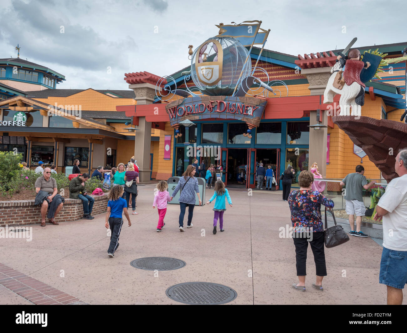 The World Of Disney Gift And Souvenir Store At Downtown Disney Shopping Mall In Orlando Florida Stock Photo