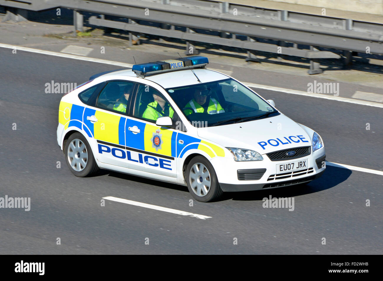 Side view uk police car hi-res stock photography and images - Alamy