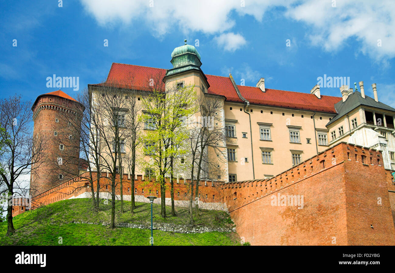 Wawel Royal Castle, Cracow, Poland Stock Photo