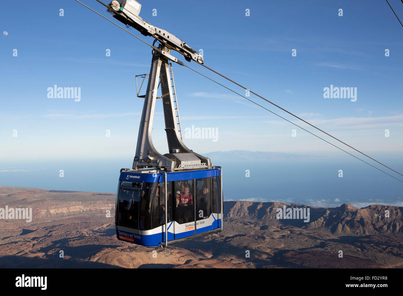 Mount Teide Cable Car Canary Islands High Resolution Stock Photography