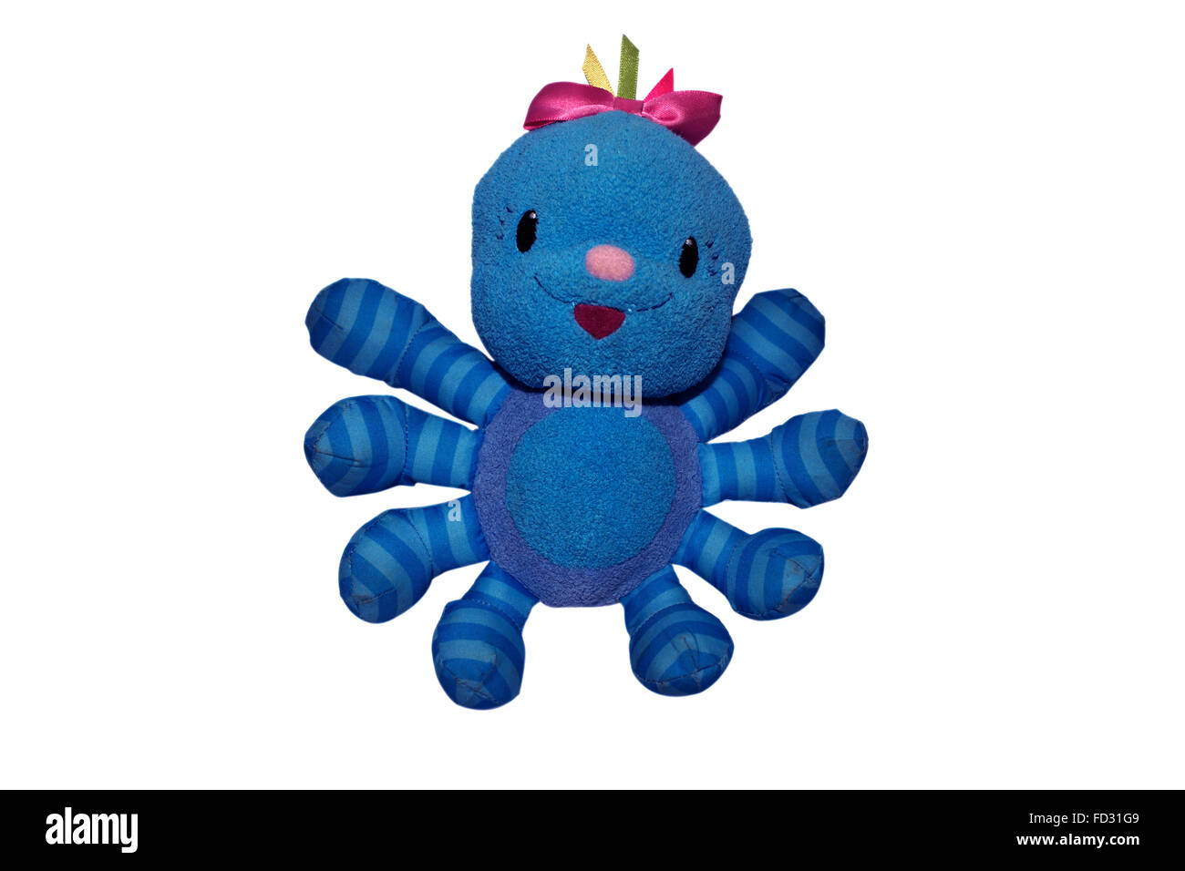 fur doll , soft toy , spider Stock Photo