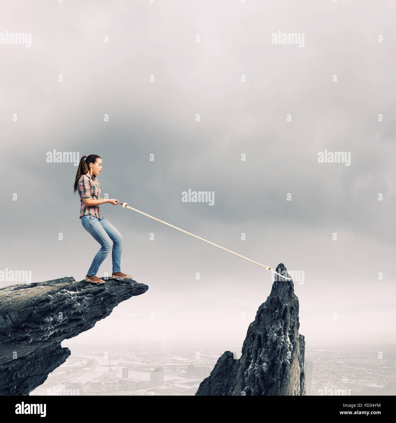 Catching rope hi-res stock photography and images - Alamy