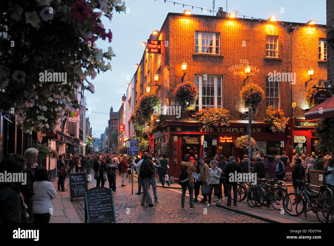 The Temple Bar in Dublin Stock Photo
