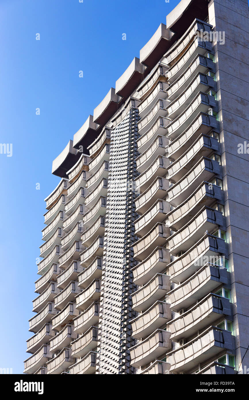 Facade of residential building, the hotel's terraces Stock Photo - Alamy