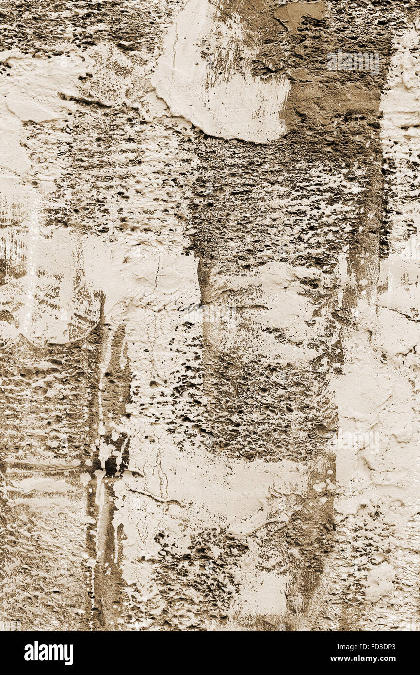 Authentic background painted concrete paint, weathered with cracks and ...