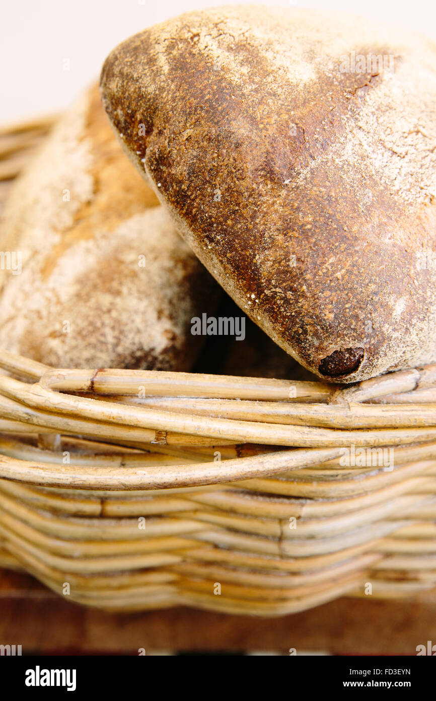 Freshly baked bread at Huckleberry bakery in Santa Monica, California