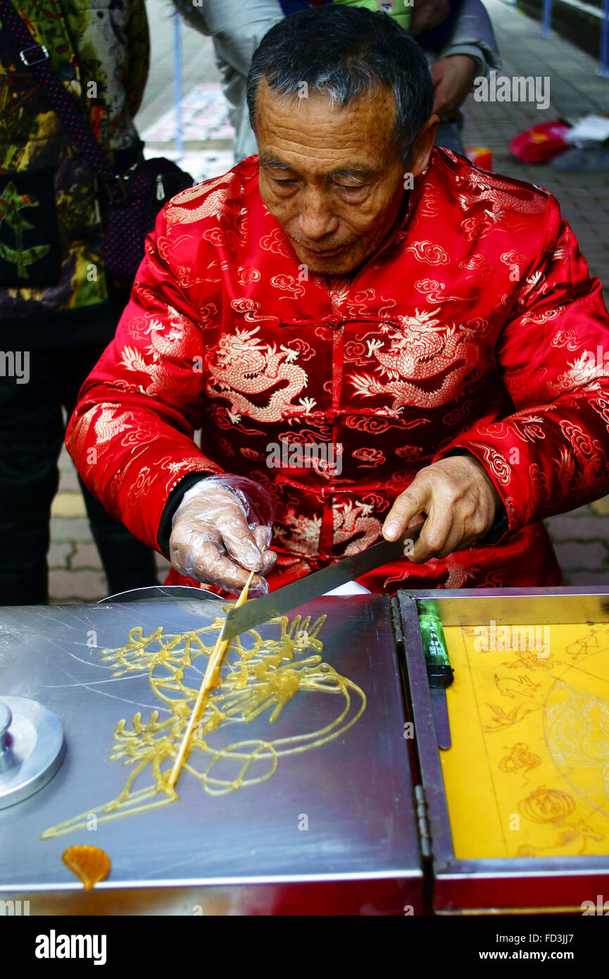 Jan. 27, 2016 - ºÃ¾Â±Â±'Ã‹Â²Ã, ºÃ¾Â±Â±'Ã‹Â²Ã, CHN - Sugar paintings. © SIPA Asia/ZUMA Wire/Alamy Live News Stock Photo