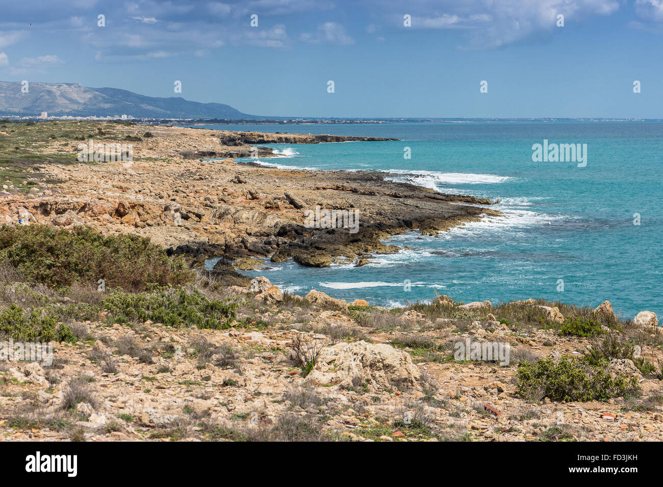 Vendicari Nature Reserve, Sicily near Noto Stock Photo