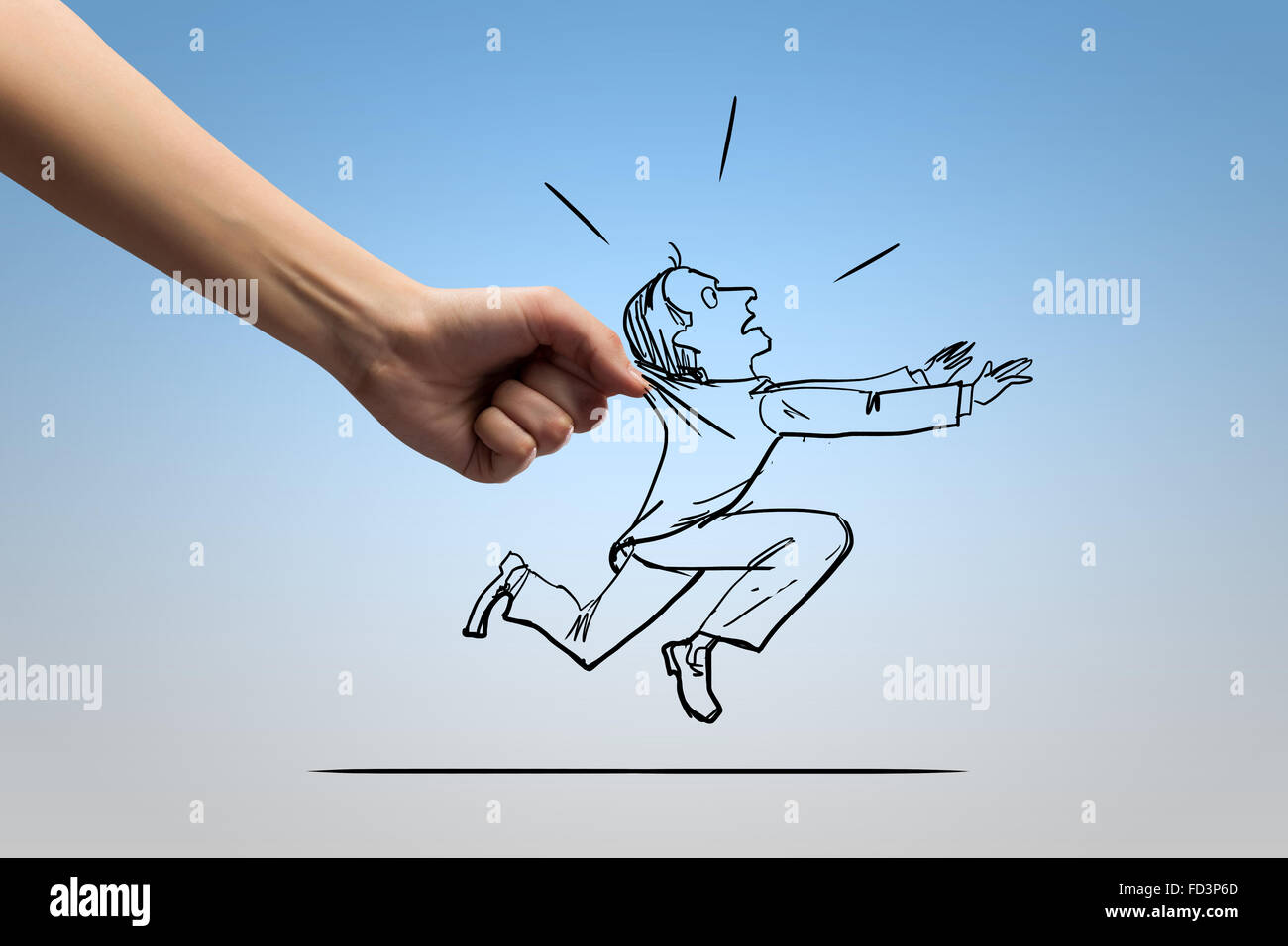 Human Catching Close up of human hand catching businessman Stock Photo - Alamy