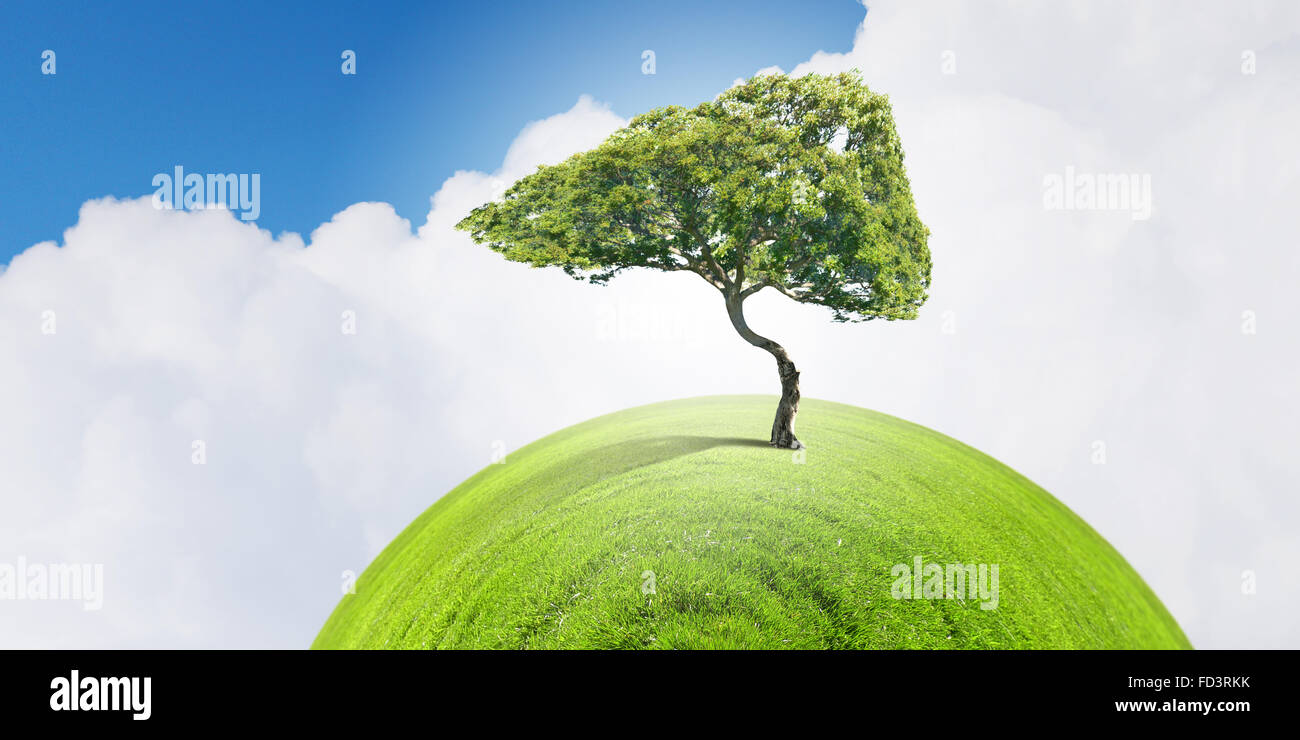 Conceptual image of green tree shaped like human liver Stock Photo - Alamy