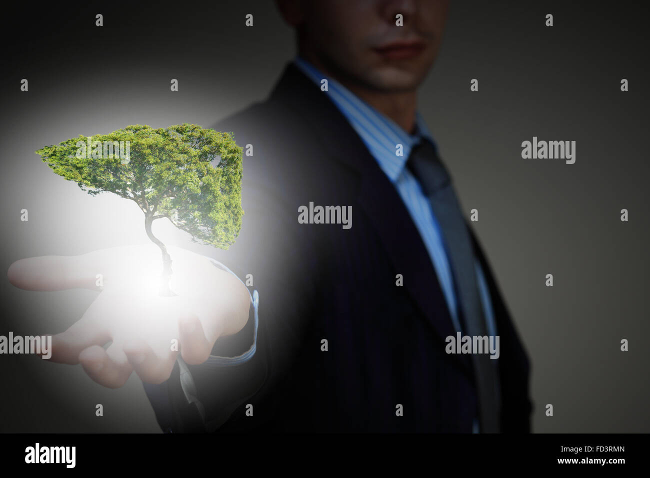 Conceptual image of green tree shaped like human liver Stock Photo - Alamy
