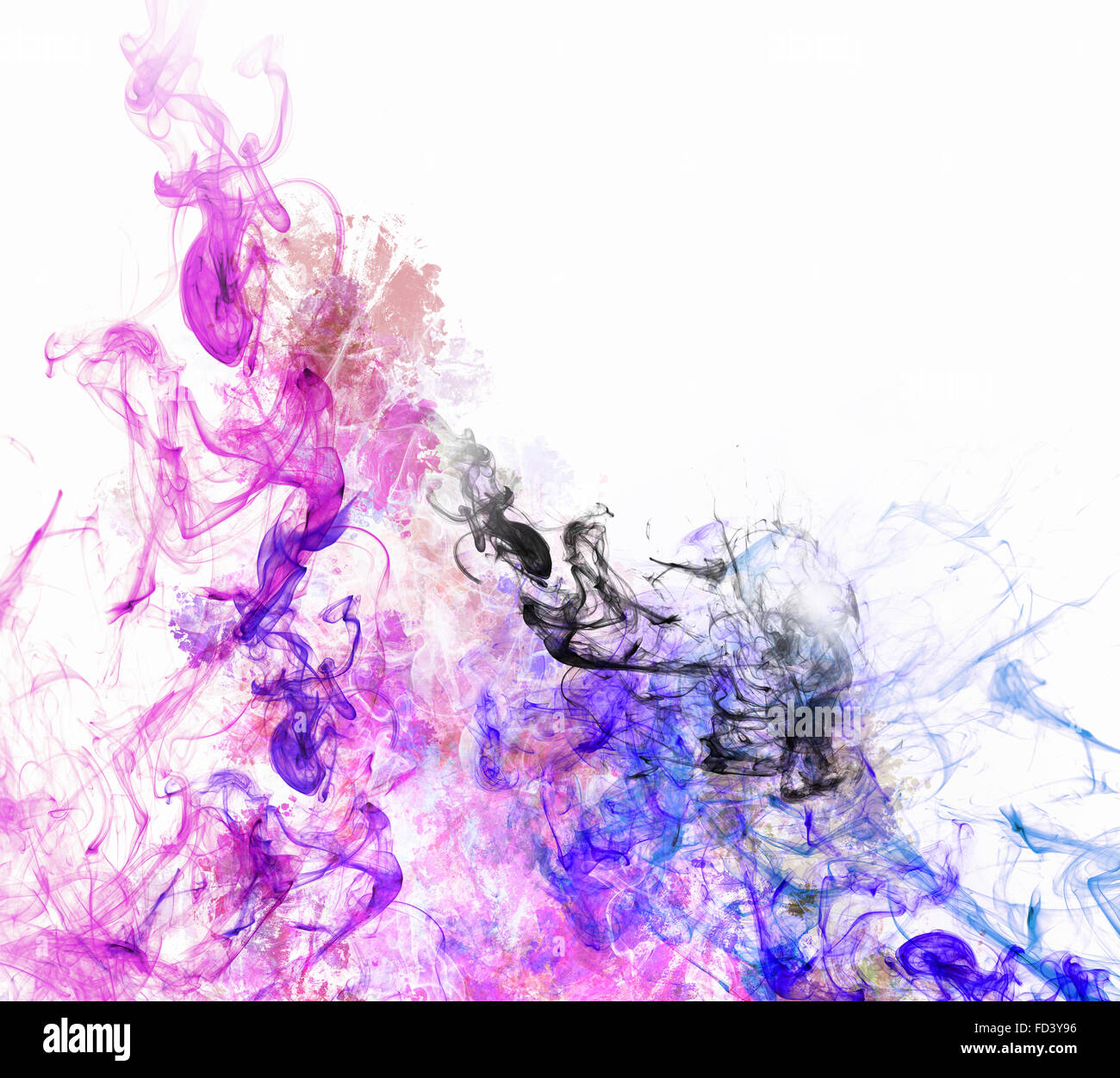 Background image with color fumes and splashes Stock Photo - Alamy