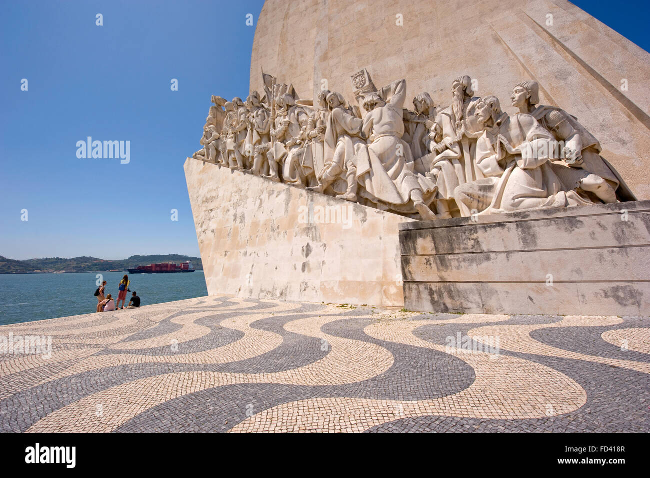 Monument to the Discoveries in Belém, Lisbon, Portugal Stock Photo