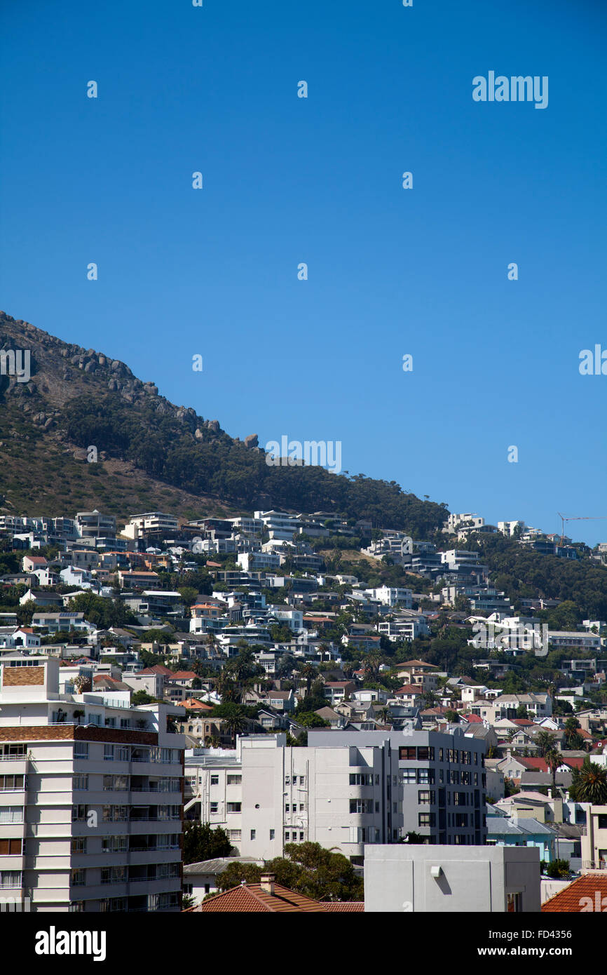 Homes on Lions Head Slope in Sea Point and Bantry Bay in Cape Town