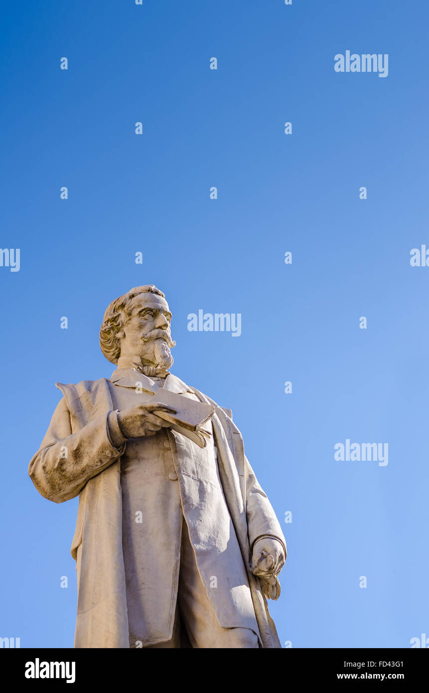 statue of Aleardo Aleardi, Verona, Italy Stock Photo Alamy