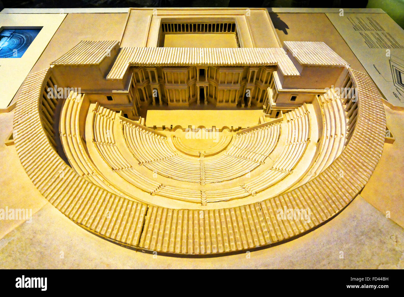 Spain Cartagena scale copy of the Roman Theatre museum Stock Photo - Alamy