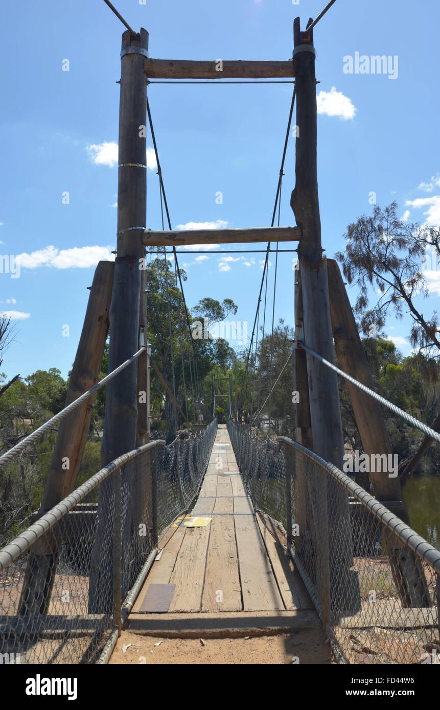 Avon River Suspension Bridge, York, Australia Stock Photo Alamy