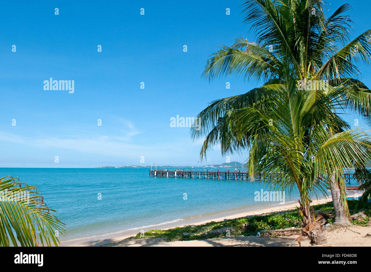maenam beach, Koh Samui, Thailand Stock Photo