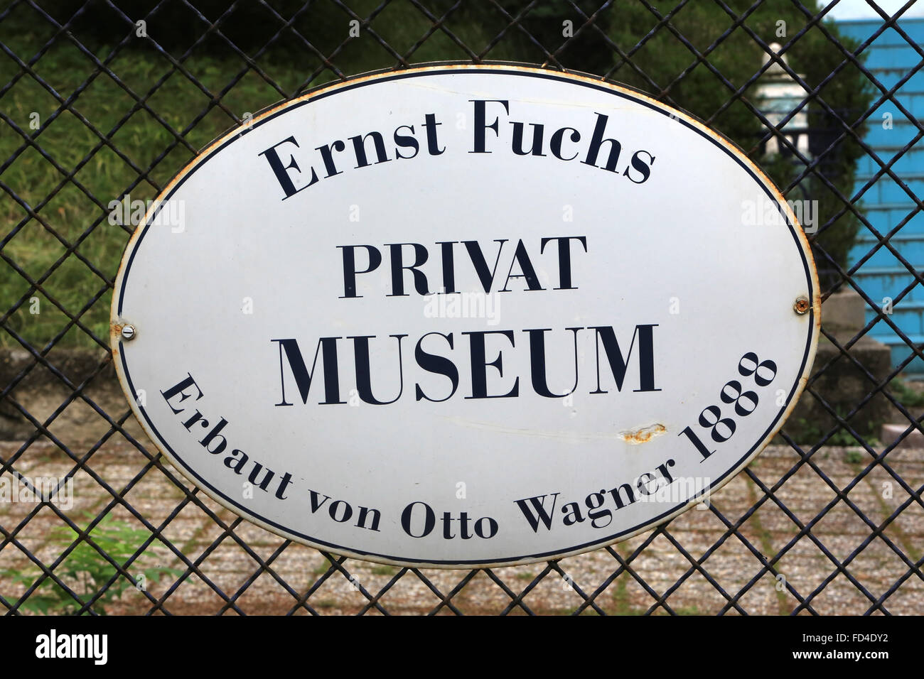 Ernst Fuchs. Otto wagner Villa I. Stock Photo